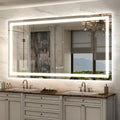 66x36 LED Lighted Mirror for Bathroom Wall Mounted - Dimmable