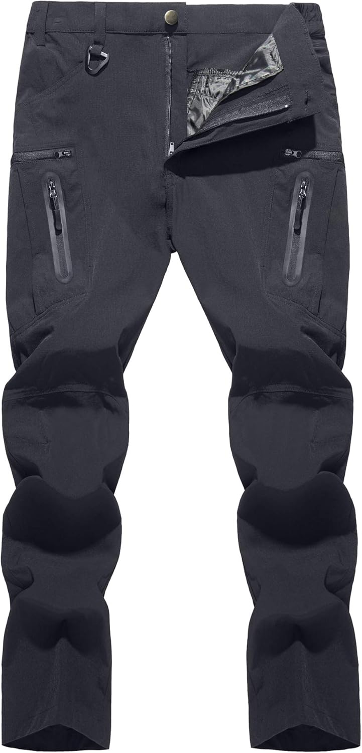 TACVASEN Men's Lightweight Hiking Tactical Pants for Outdoor Use