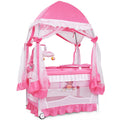 BABY JOY 4 in 1 Pack and Play with Canopy - Portable Bassinet