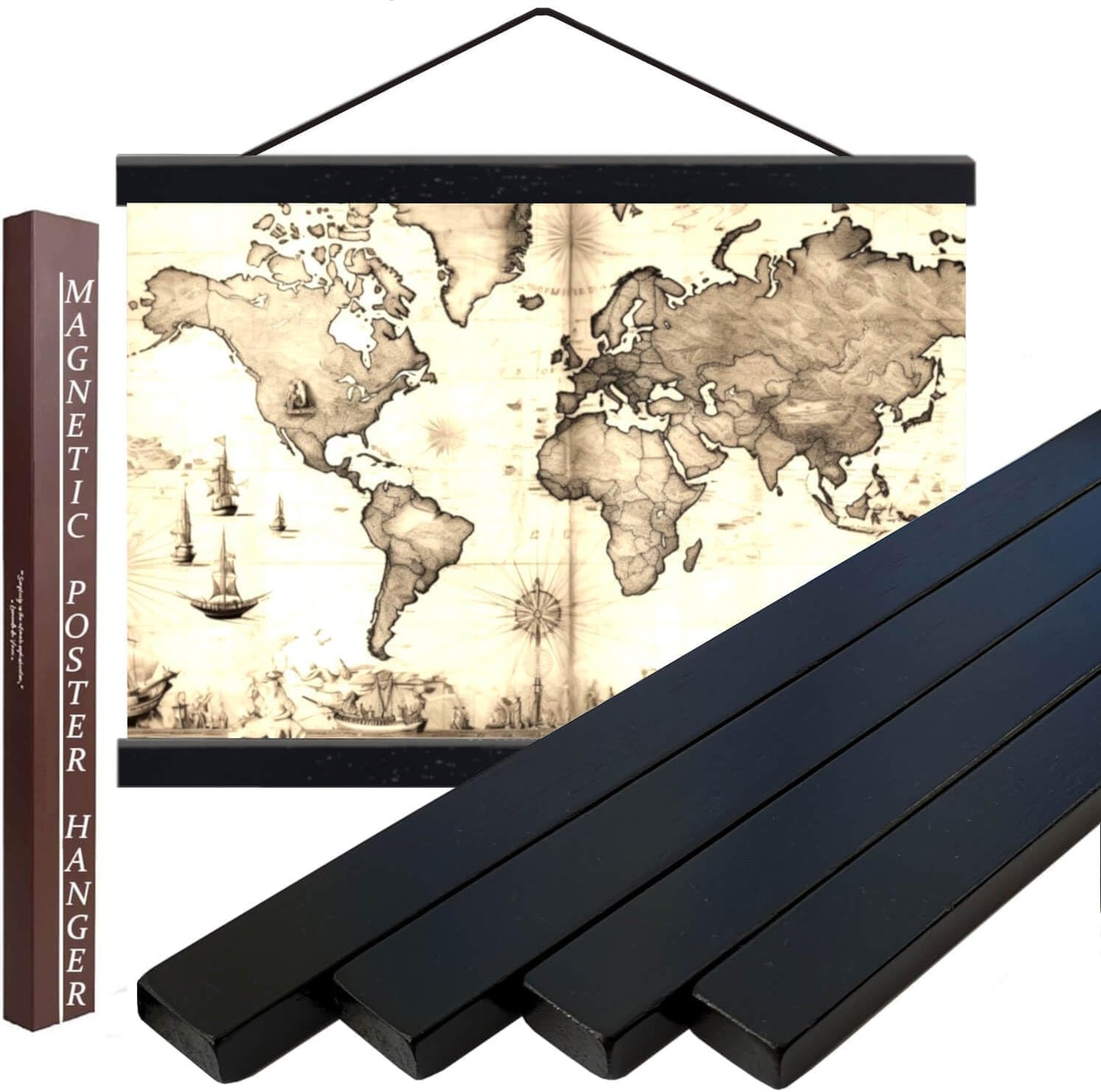 48 Inch Sturdy Magnetic Poster Hanger Frame for Easy Display