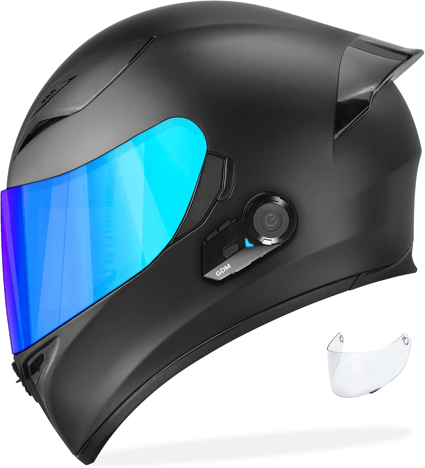 GDM Ghost Motorcycle Helmet with Bluetooth for Ultimate Safety