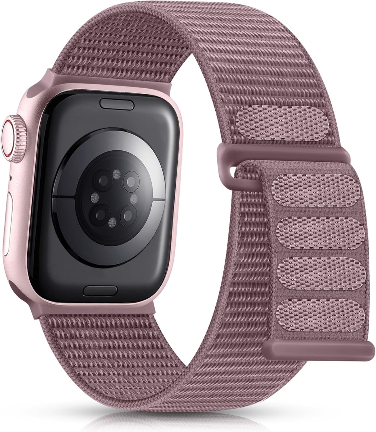 Adjustable Nylon Sport Loop for Apple Watch, Smoky Purple - Comfortable Fit