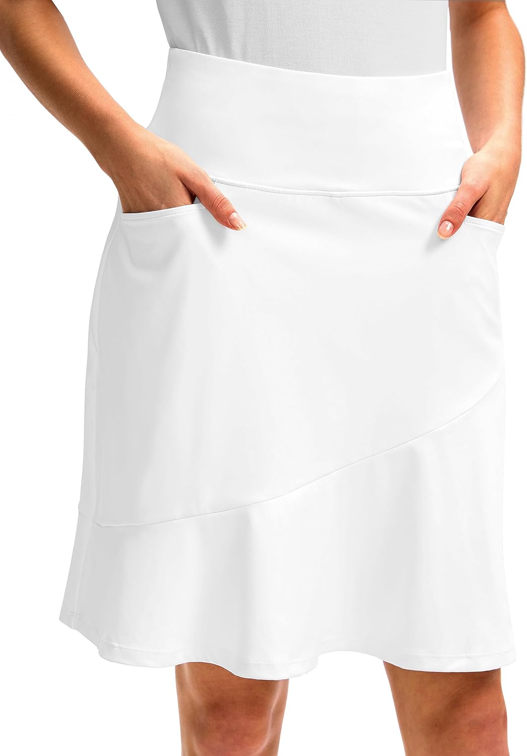 G Gradual Women's 20in Knee Length Golf Skirt with 5 Pockets