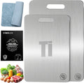 Titanium Cutting Board Double Sided Kitchen Board - Durable, Non-Toxic