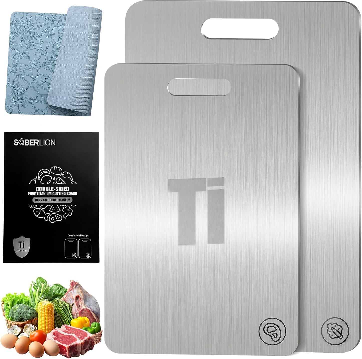 Titanium Cutting Board - Durable Non Toxic Kitchen Essential