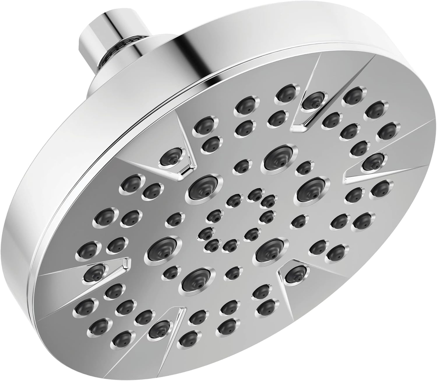 Delta 6-Setting Chrome Shower Head for High Pressure Spray