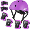 Adjustable Kids Helmet with 7-in-1 Protective Gear - Fits Ages 3-16