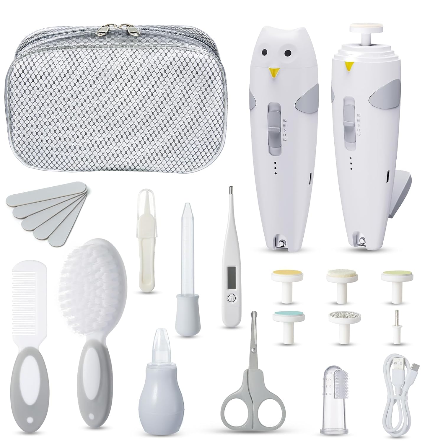 Lictin 26-in-1 Rechargeable Baby Nail Trimmer Set