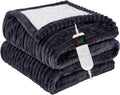 Heated Blanket Electric Full - Soft Flannel Sherpa, 10 Heat Levels