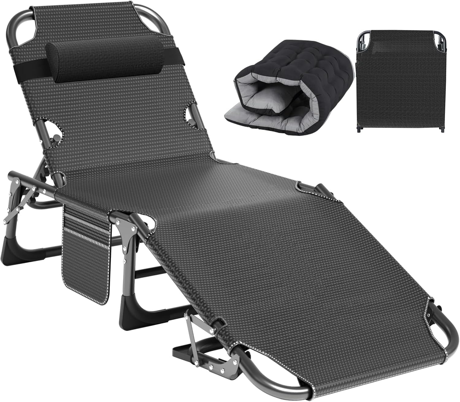 ABORON Heavy Duty Tanning Chair for Outdoor Relaxation