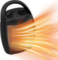 Lutntc Ceramic Heater - Quiet & Efficient 1500W! Heat up 200 sq ft!