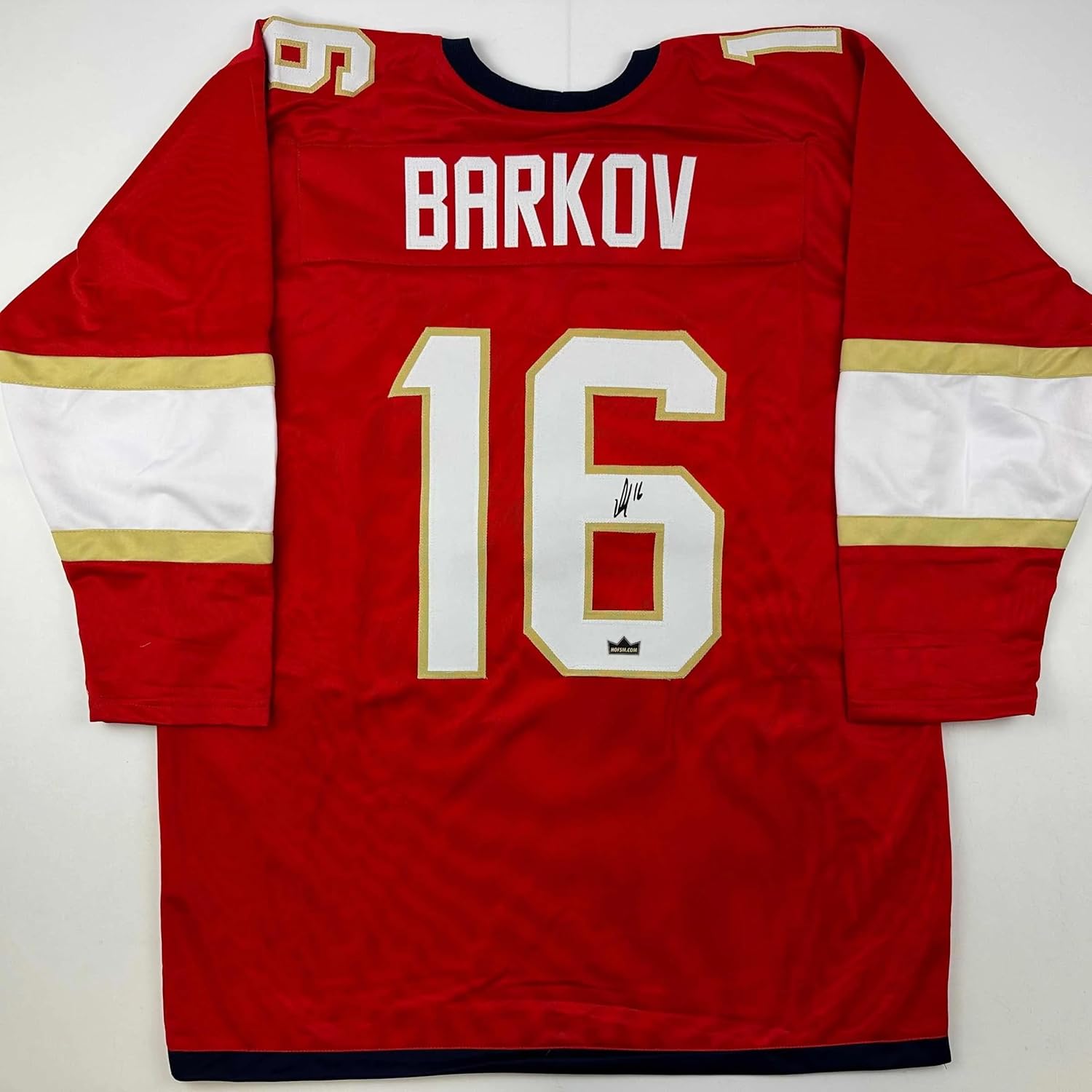 Facsimile Autographed Aleksander Barkov Red Hockey Jersey XL