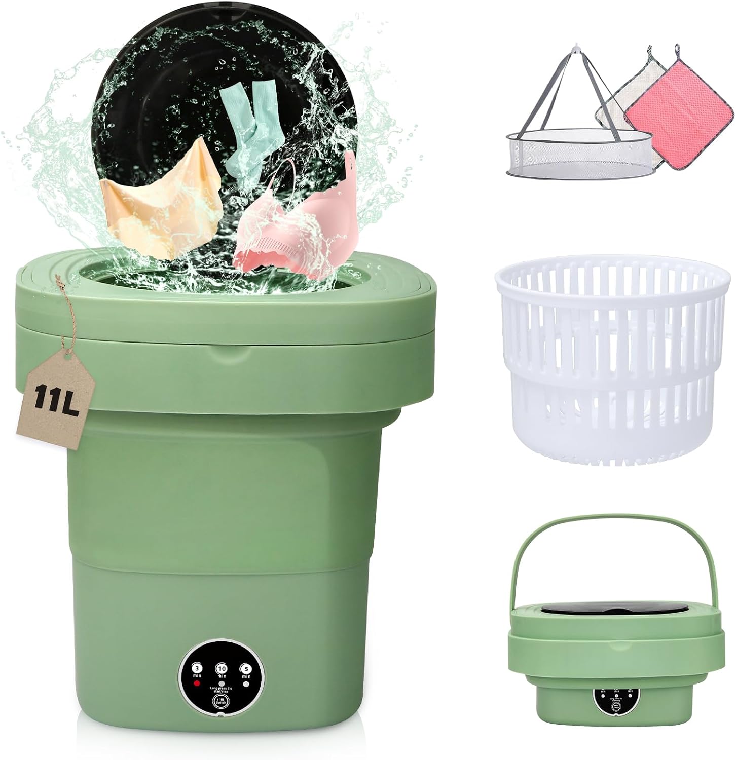 Portable Mini Washing Machine - Deep Cleaning Power!