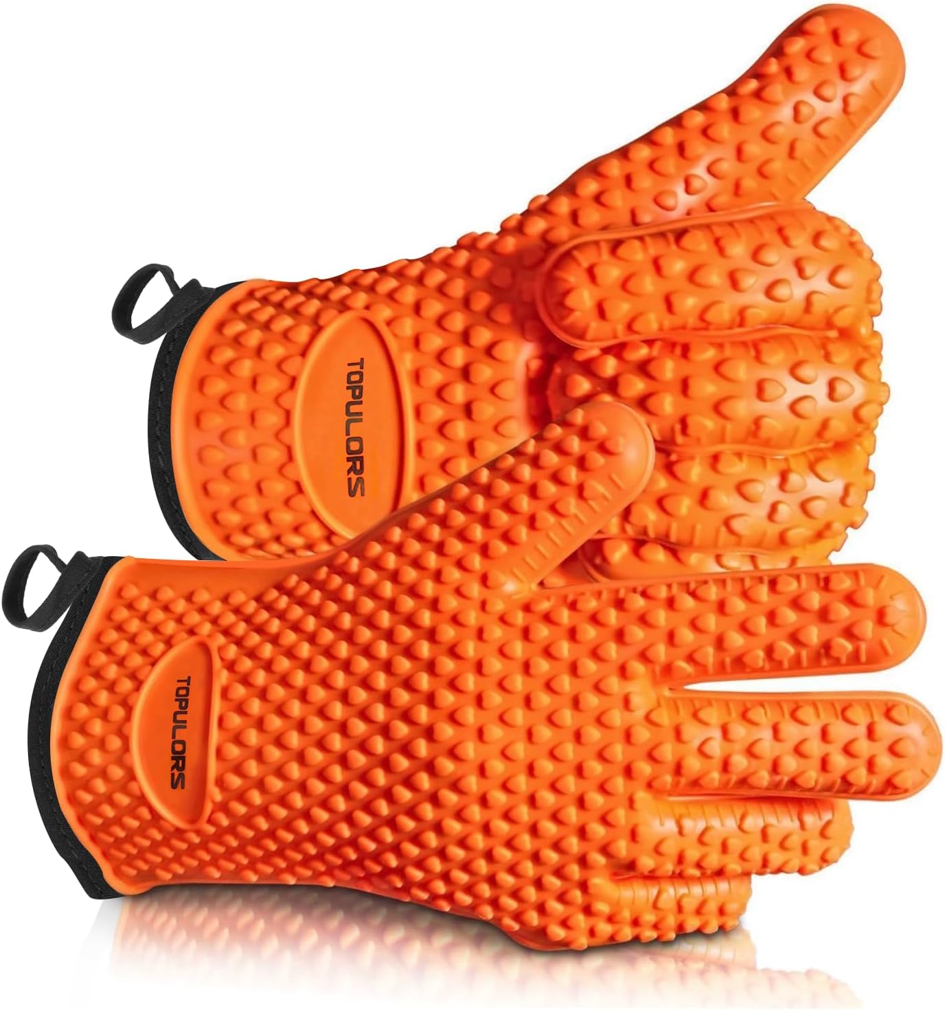 Heat Resistant Silicone BBQ Gloves - TOPULORS