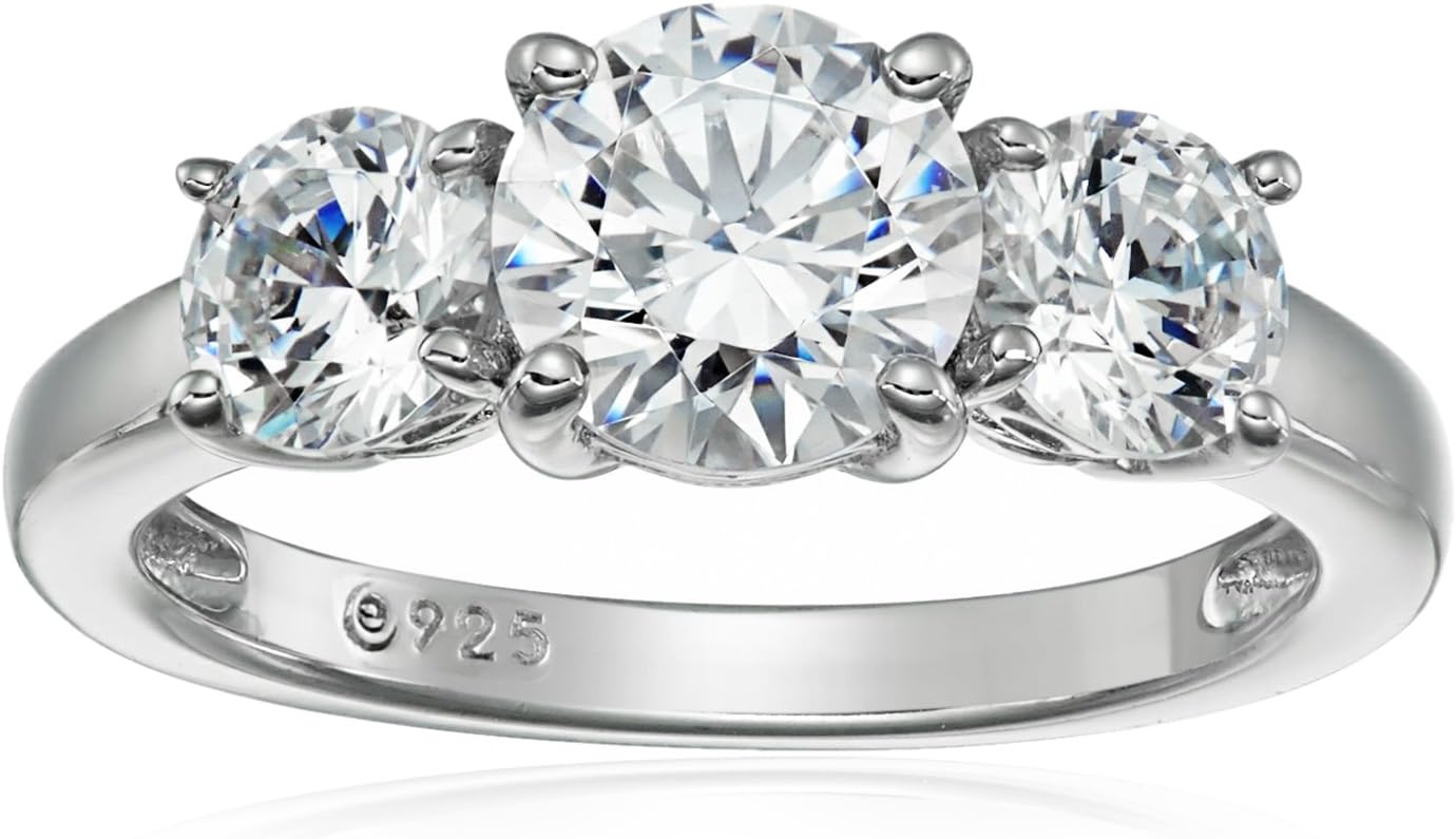 Timeless 3-Stone Ring with Infinite Elements Cubic Zirconia