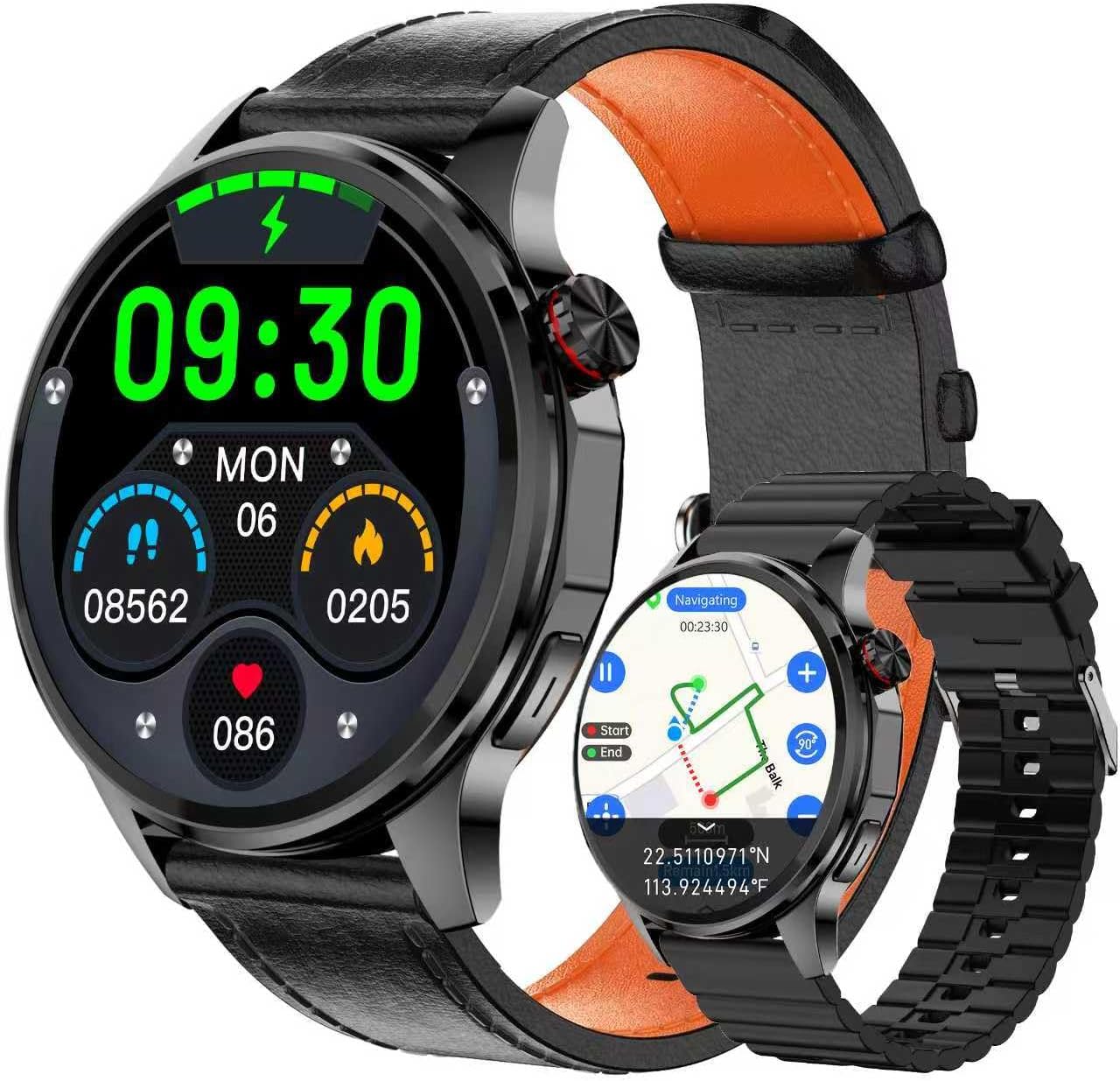 Smart Watch for Men with GPS, Health Tracker & AI Features