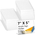 Vicenpal 7x5 in Clear Acrylic Sign Holder - Pack of 60