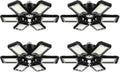 LED Garage Lights 4 Pack 180W 18000LM 6500K - 6+1 Adjustable Panels