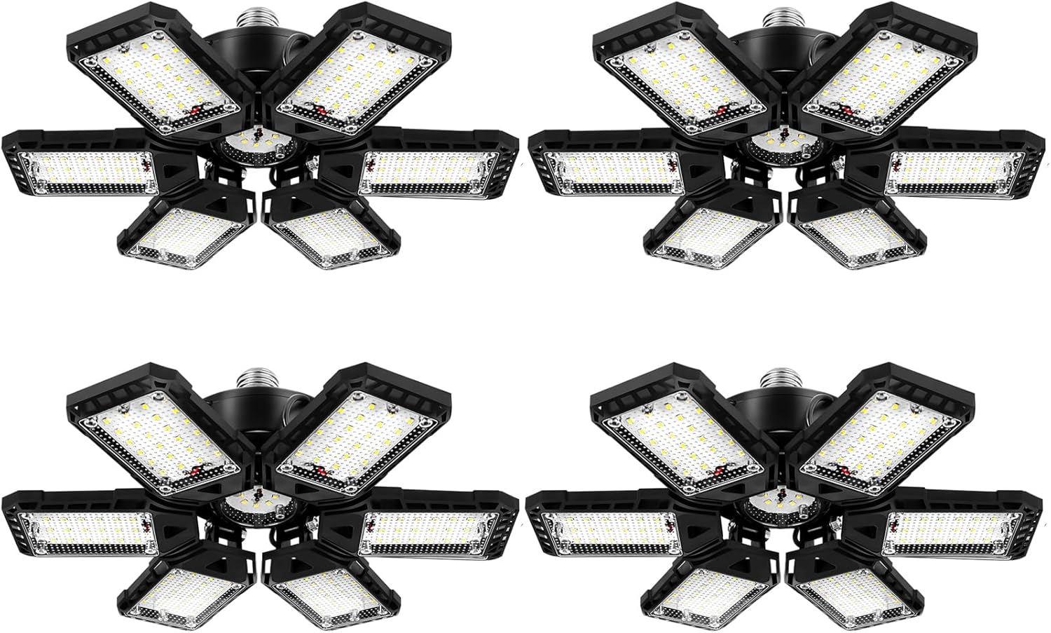 LED Garage Lights 4 Pack - Ultra Bright 18000 Lumens Shop Light