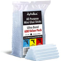 Artellius Mini Hot Glue Sticks Clear 600 Count - Reliable Craft