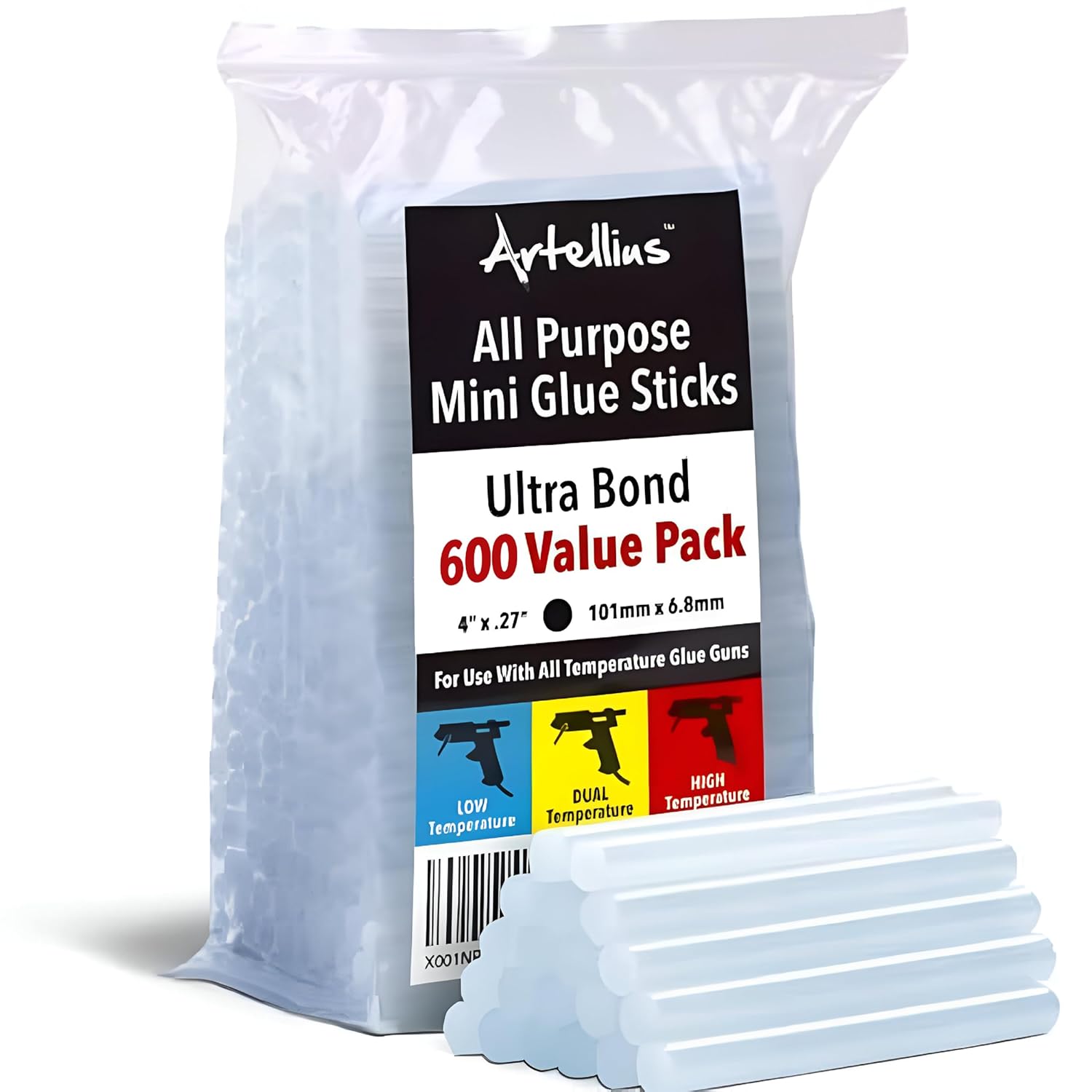 Artellius Mini Hot Glue Sticks for Crafting & DIY Projects