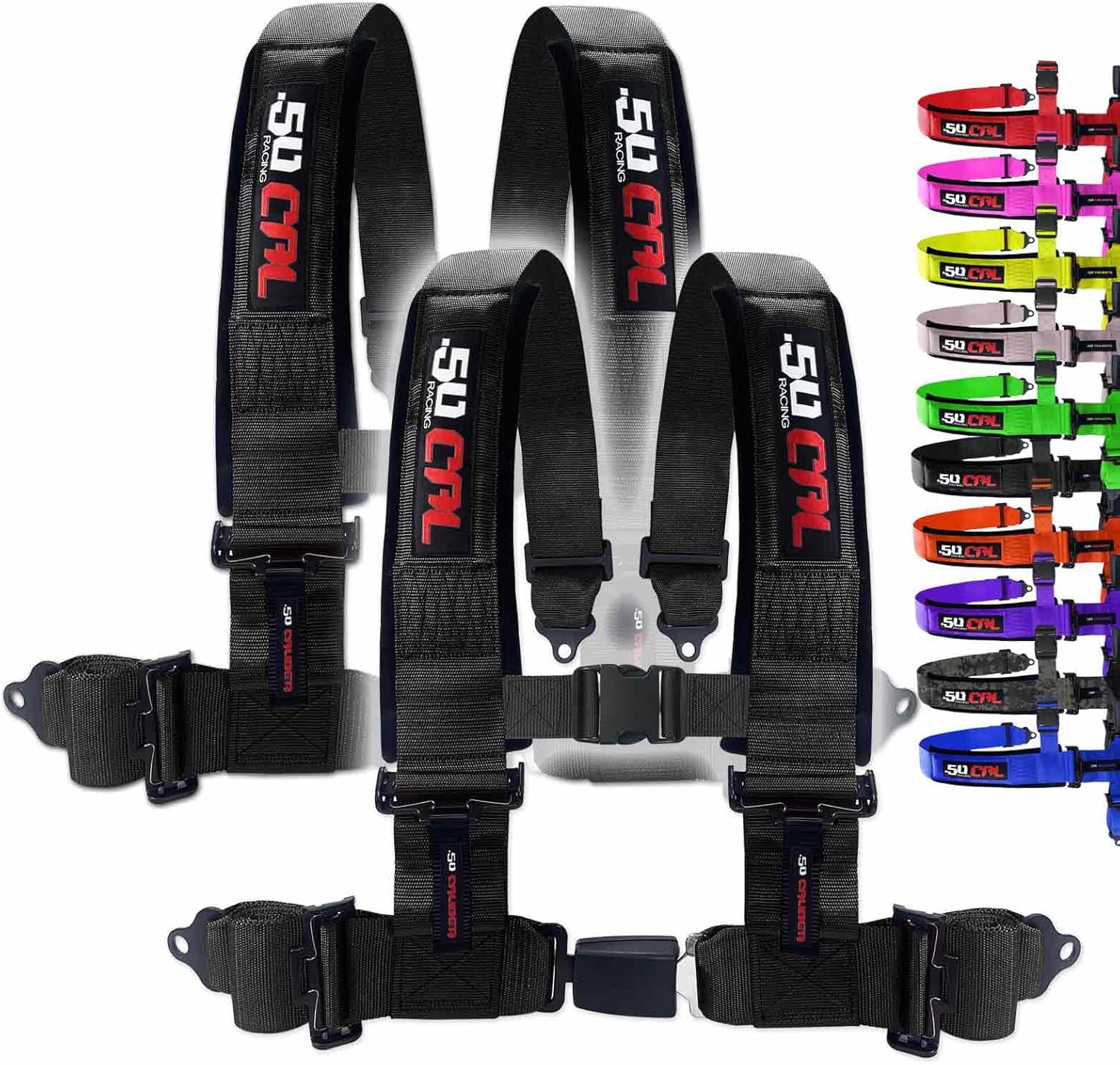 2pc Black 4 Point Harness for Bucket Seat - Ultimate Safety Gear