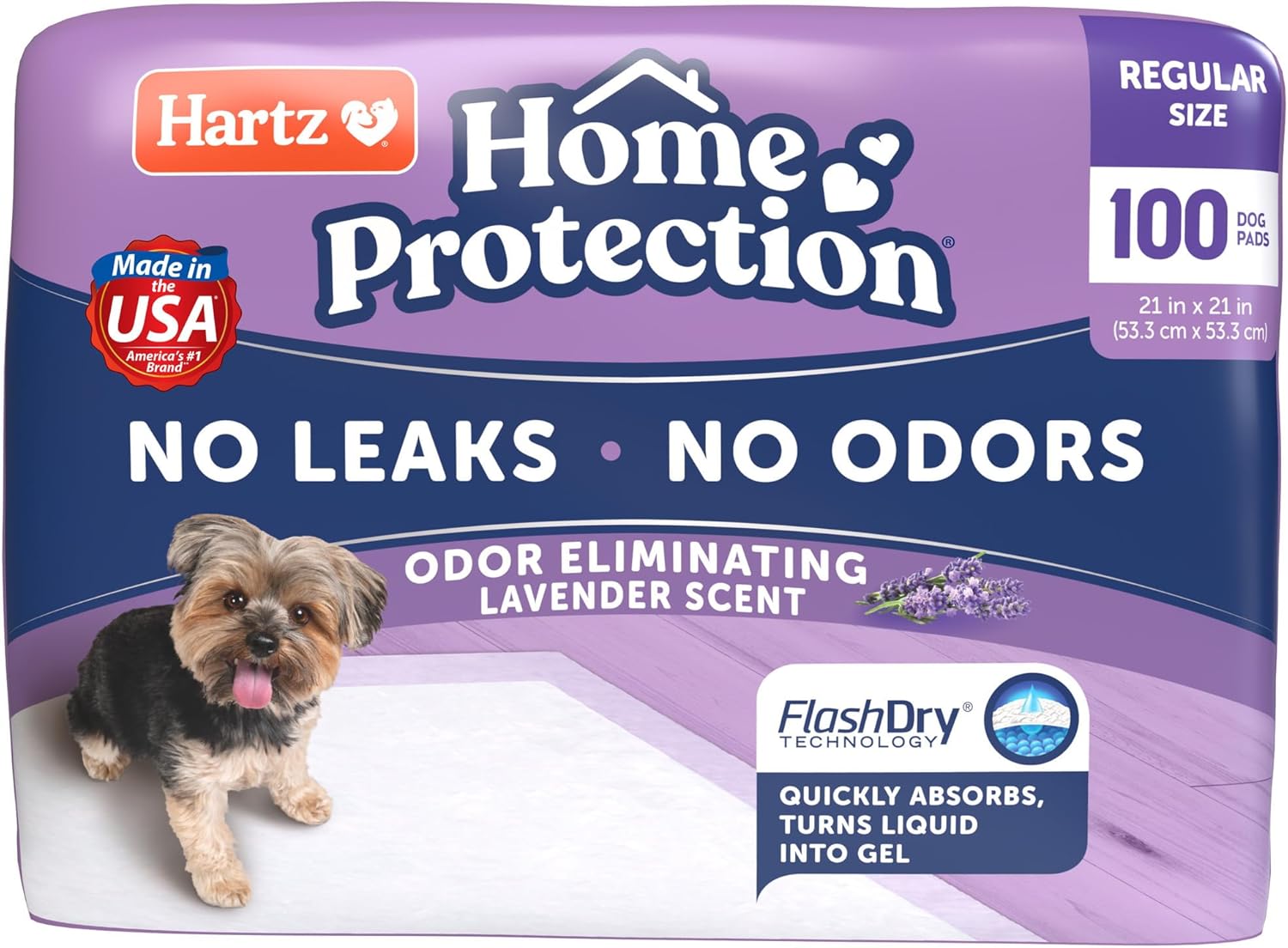 Hartz Home Protection Lavender Scented Dog Pads for Clean Homes