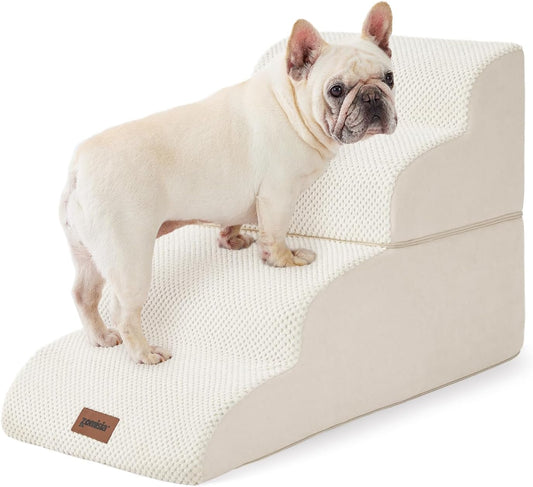 Dog Stairs Ramp for Bed - Pet Steps for Small to Medium Dogs