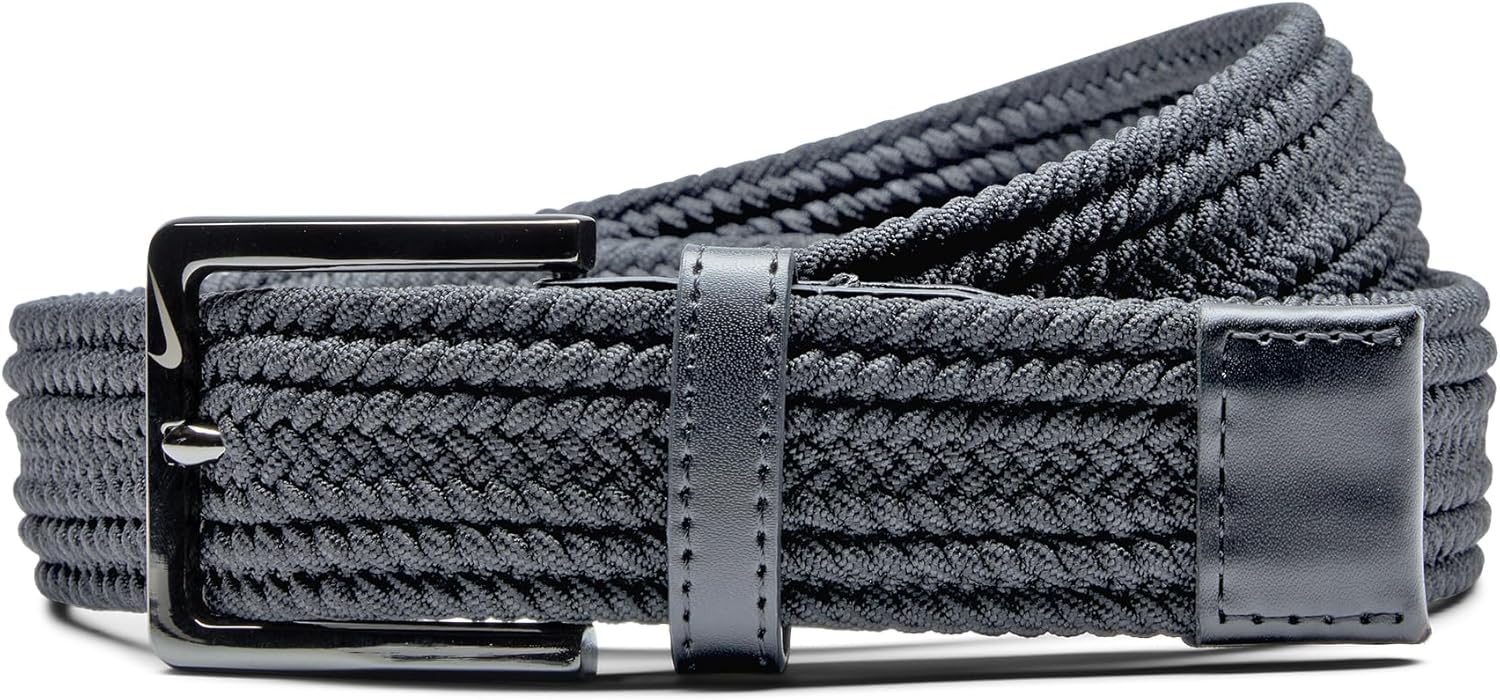 Nike mens Stretch Woven Belt with Custom Fit Technology