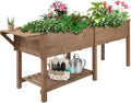 Raised Garden Bed with Legs for Outdoor Gardening and Planting