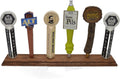 Handmade American Red Oak Beer Tap Handle Display (6 Taps) - Solid