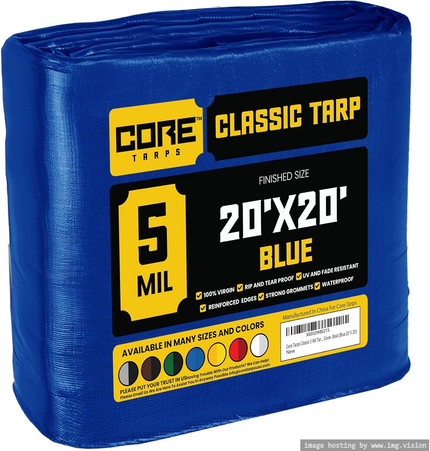 Core Tarps Classic 5 Mil Tarp Cover for All Weather Needs