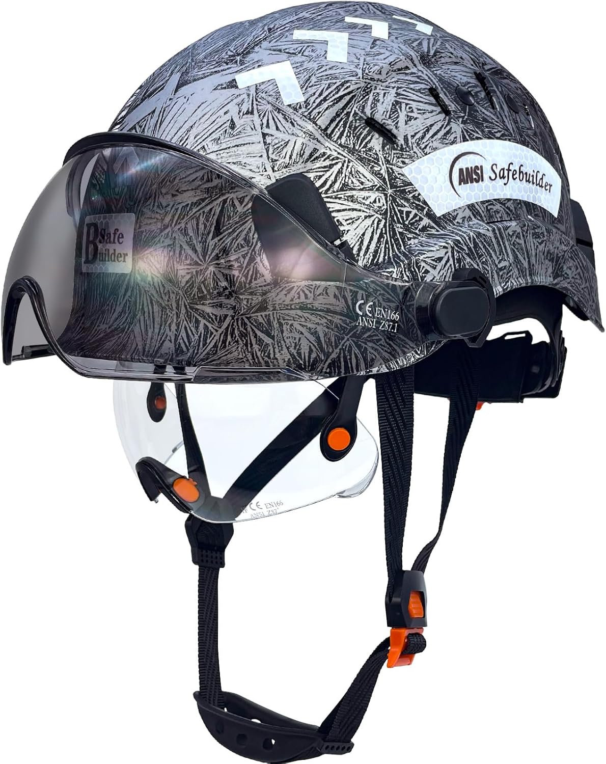 Construction Safety Helmet with Built-in Visor for Head Protection