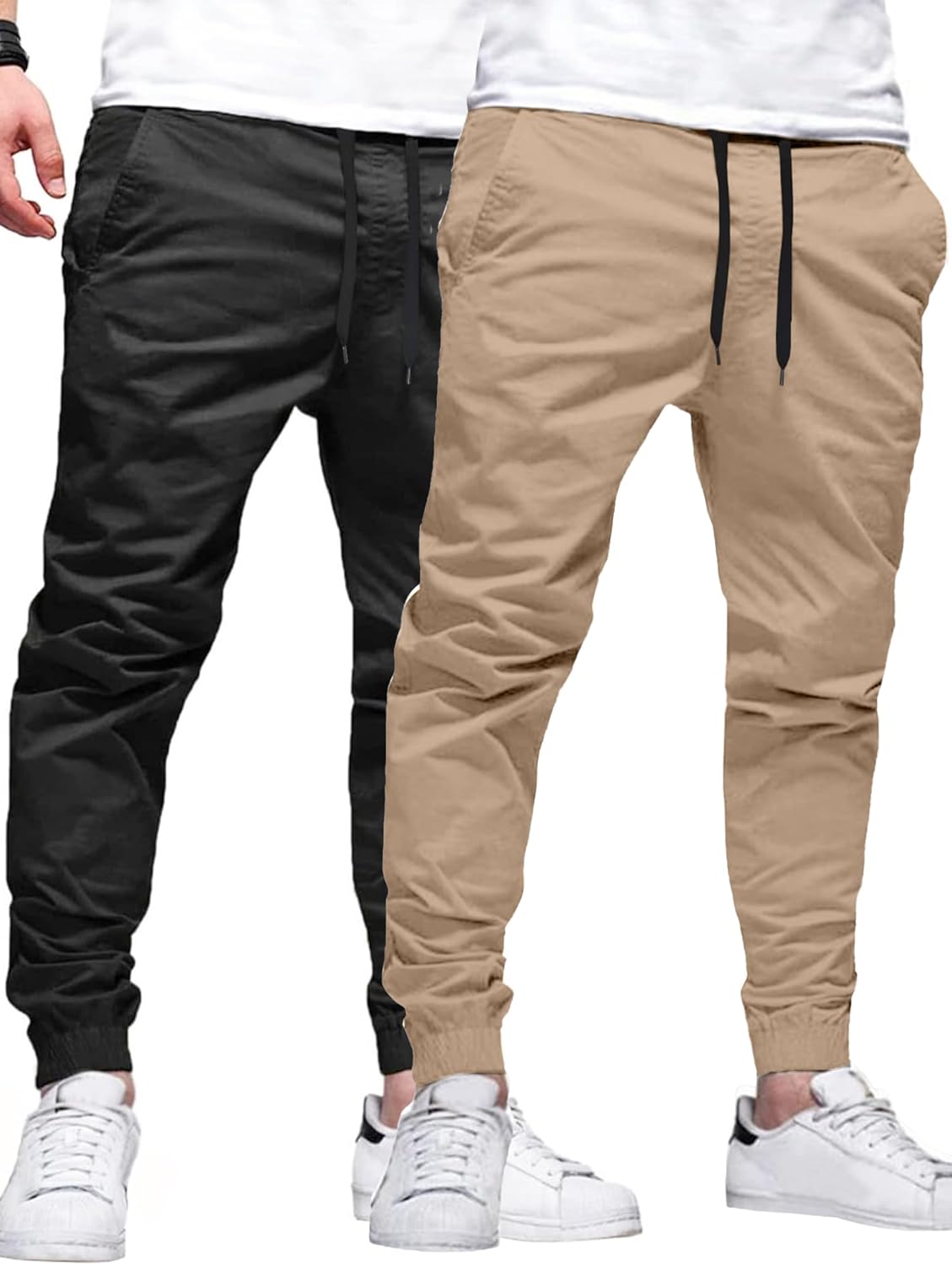 HOTake Men's Joggers Casual Lightweight Elastic Waist Hiking Pants