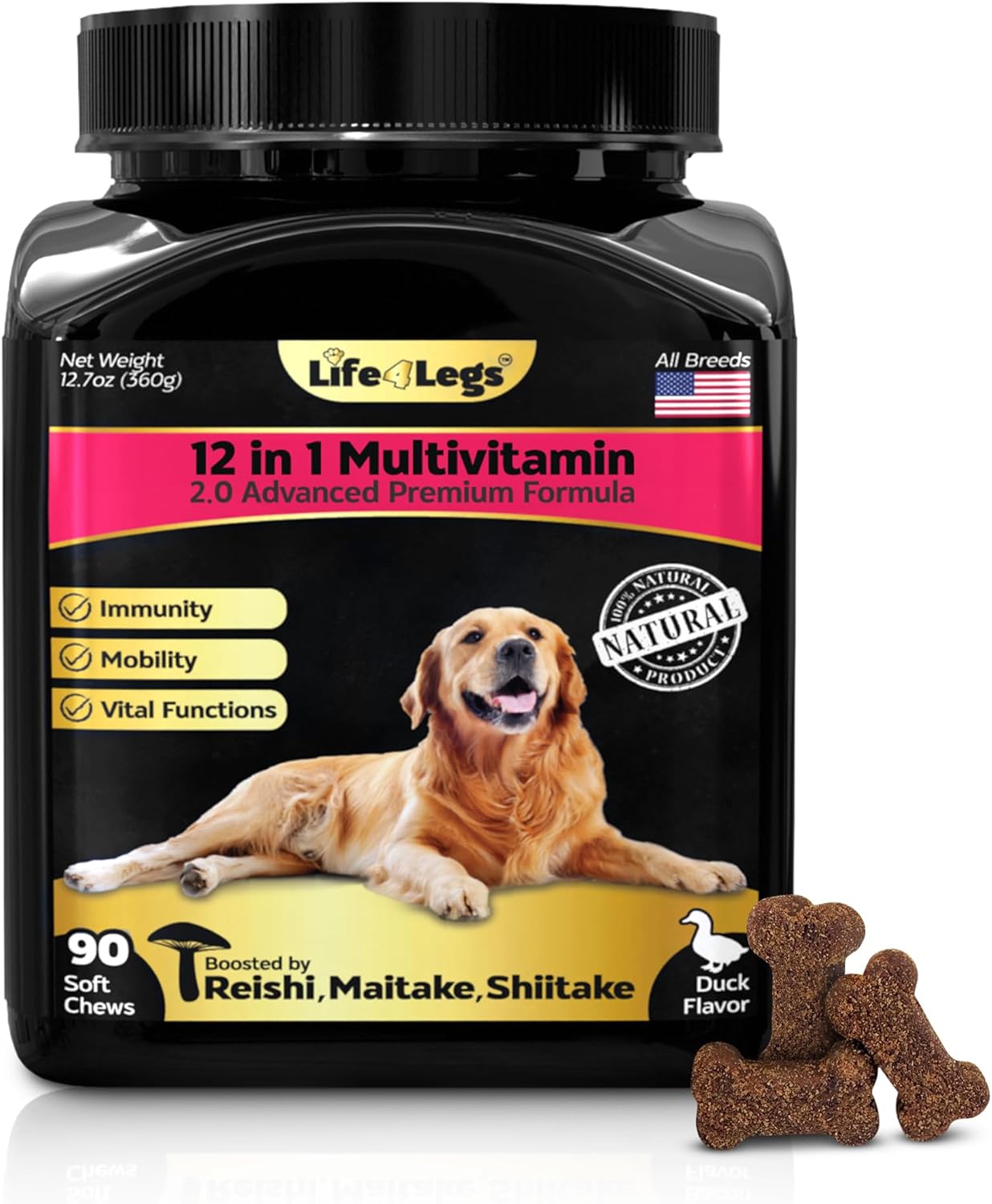 Soft Chews Dog Vitamins for Hip and Joint Support Health