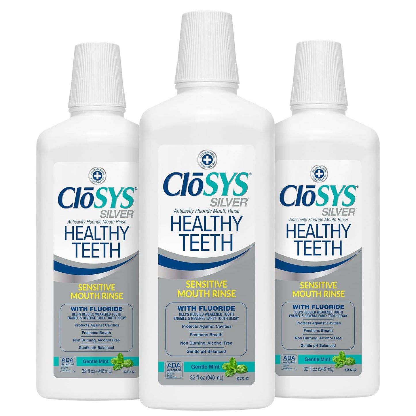 CloSYS Healthy Teeth Anti-Cavity Mouthwash for Fresh Breath