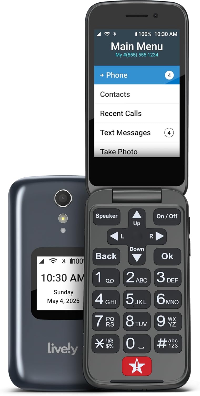 Jitterbug Flip2 Cell Phone for Seniors - Easy to Use & Reliable