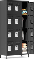 Metal Lockers for Employees 72in 12 Door - Secure, Spacious Storage