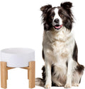 Raised Ceramic Large Dog Bowl - Heavy Weighted Elevated Dish