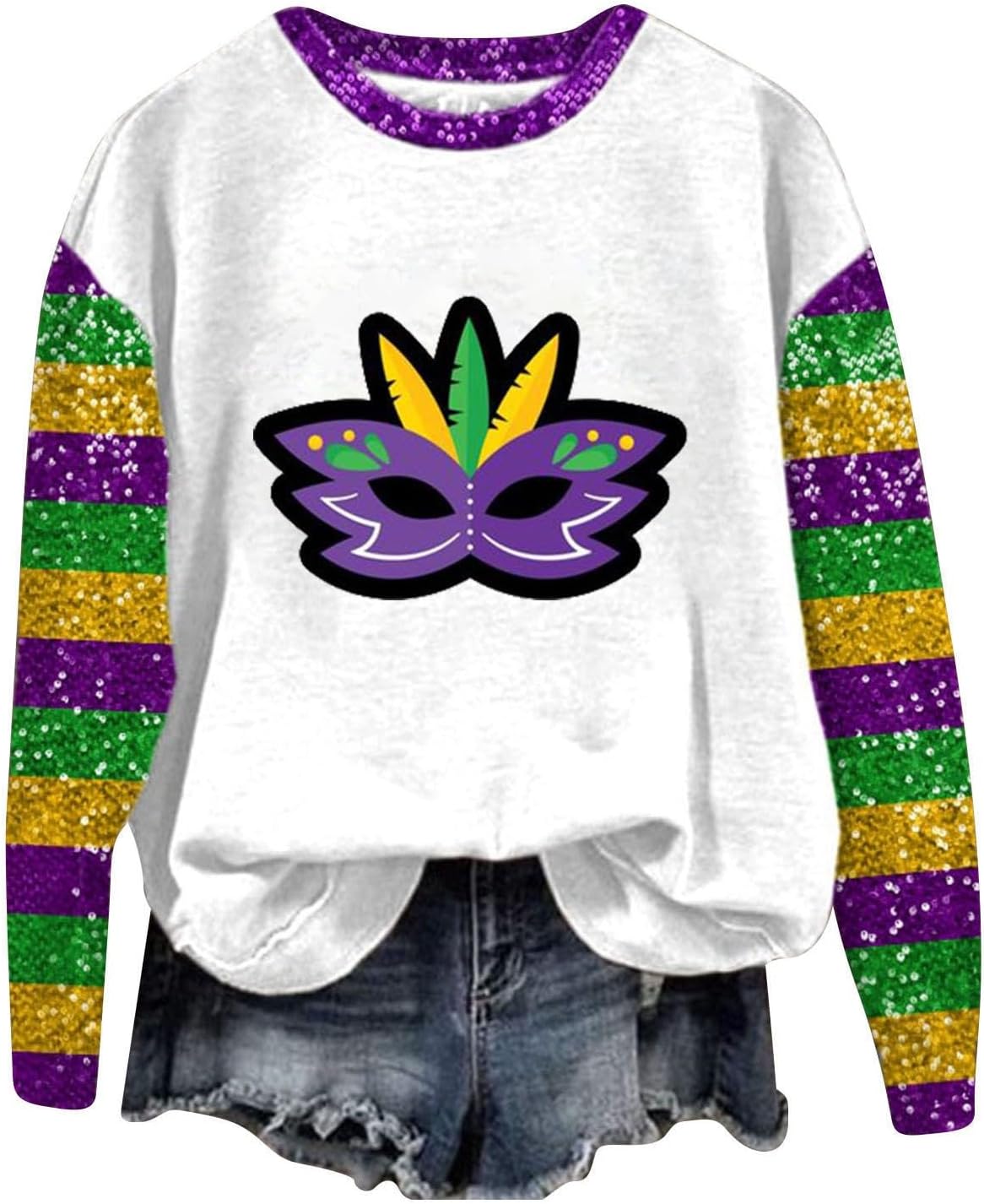 Sparkling Mardi Gras Hoodie - Stand Out in Style!