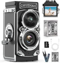 CHUZHAO Digital Camera Retro: Vintage TLR Style 12MP Autofocus