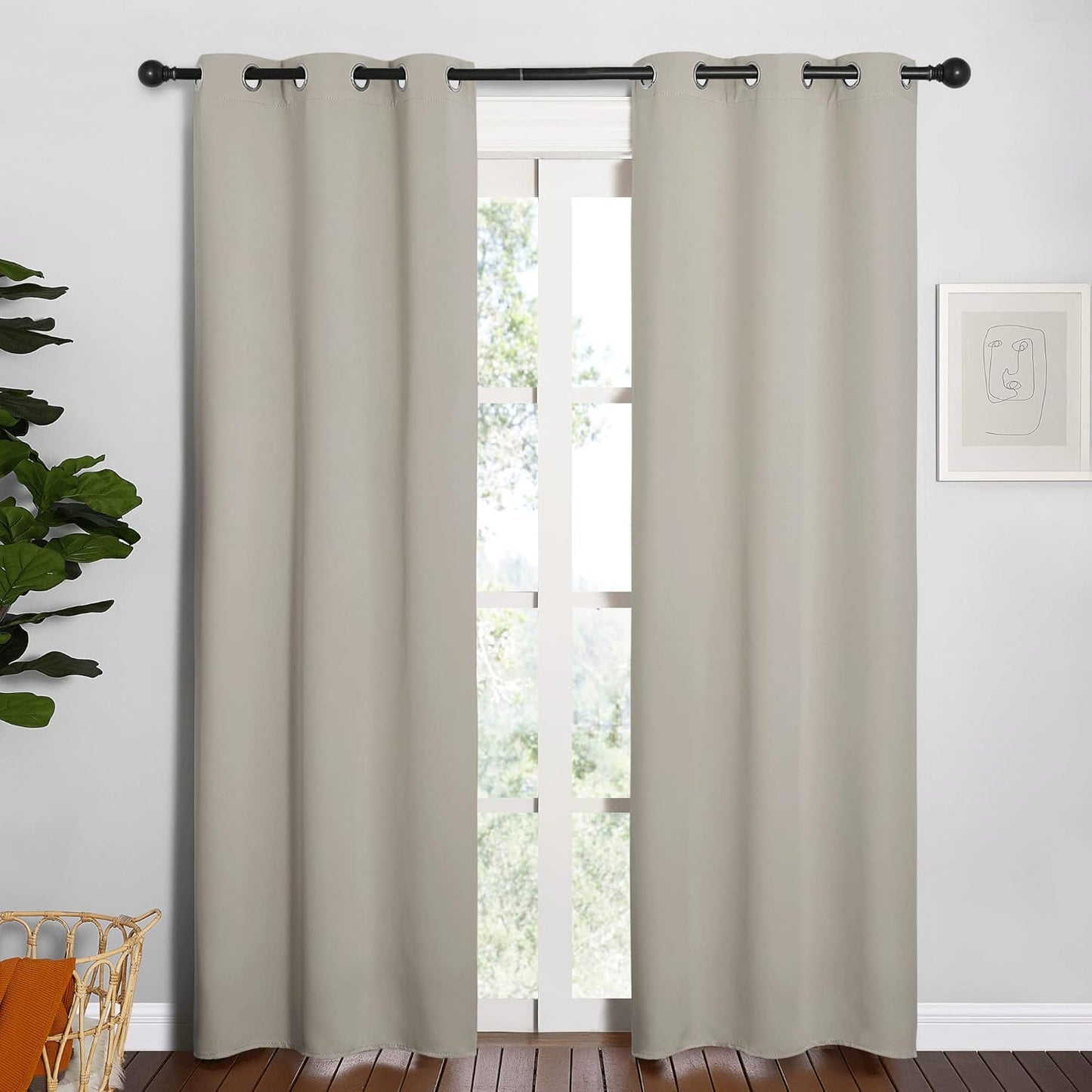 NICETOWN Blackout Curtains for Bedroom and Living Room Privacy