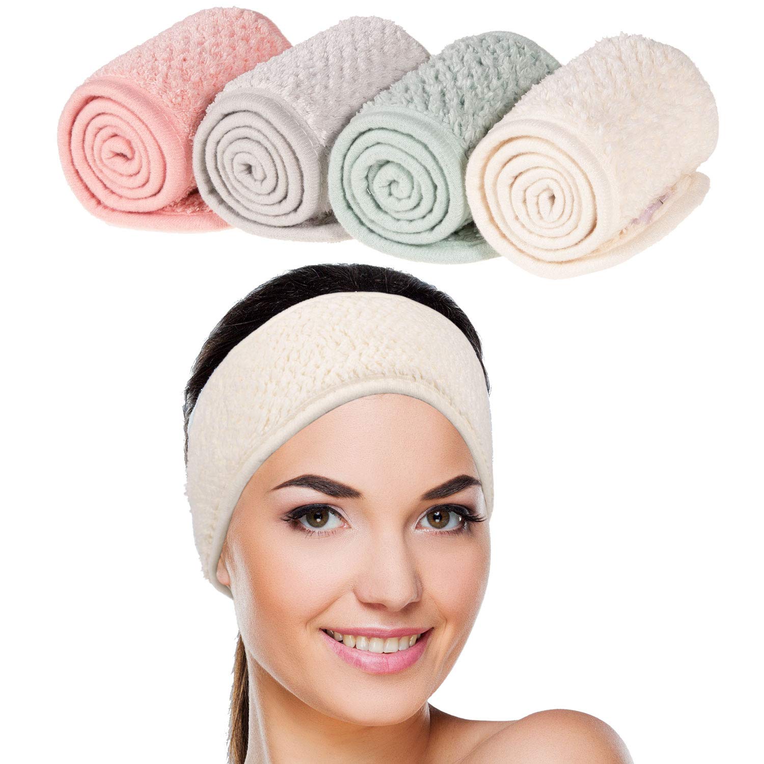 Whaline Spa Headband Set - Soft, Adjustable & Stylish!