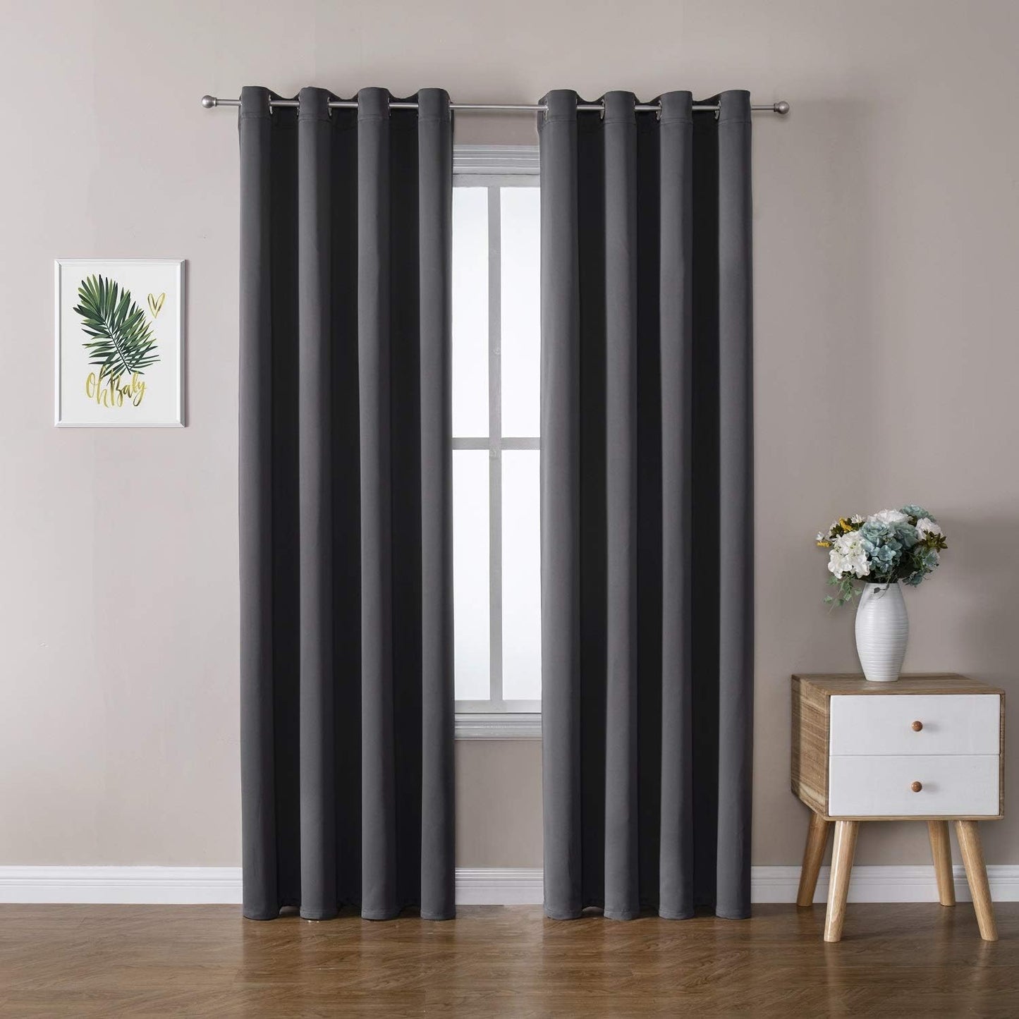 Blackout Curtains 108 Inches Long for Living Room and Bedroom