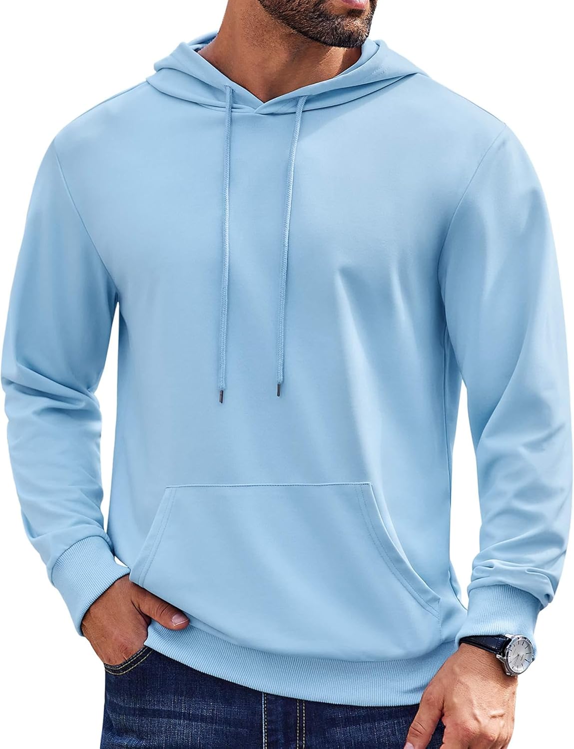COOFANDY Stylish Hoodie with Kanga Pocket
