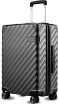 LUGGEX Luggage 21 Inch Carry On Spinner - Durable Polycarbonate