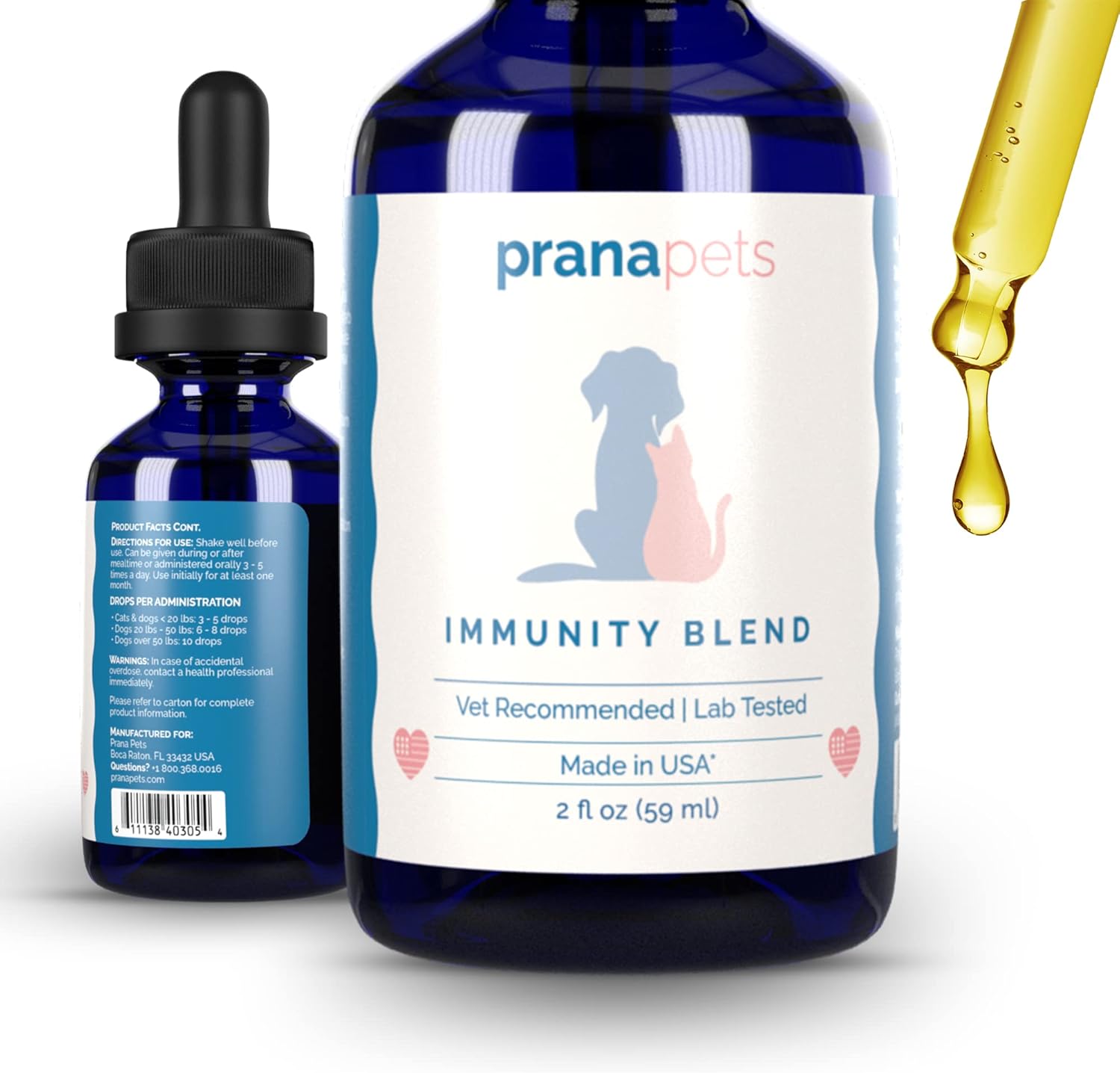PranaPets Immunity Blend Supplement for Dogs & Cats - Boost Energy