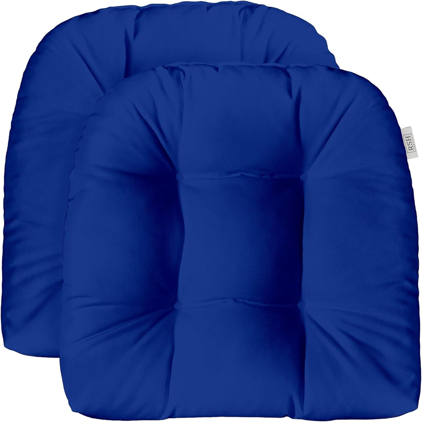 Sunbrella Tufted Wicker U-Shape Cushions Set of 2 for Patio