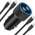 MFi Certified iPhone Fast Car Charger 60W Dual PD - Rapid Charge