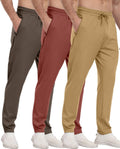 3 Pack Mens Athletic Sweatpants with Zipper Pockets - Value Pack Men's